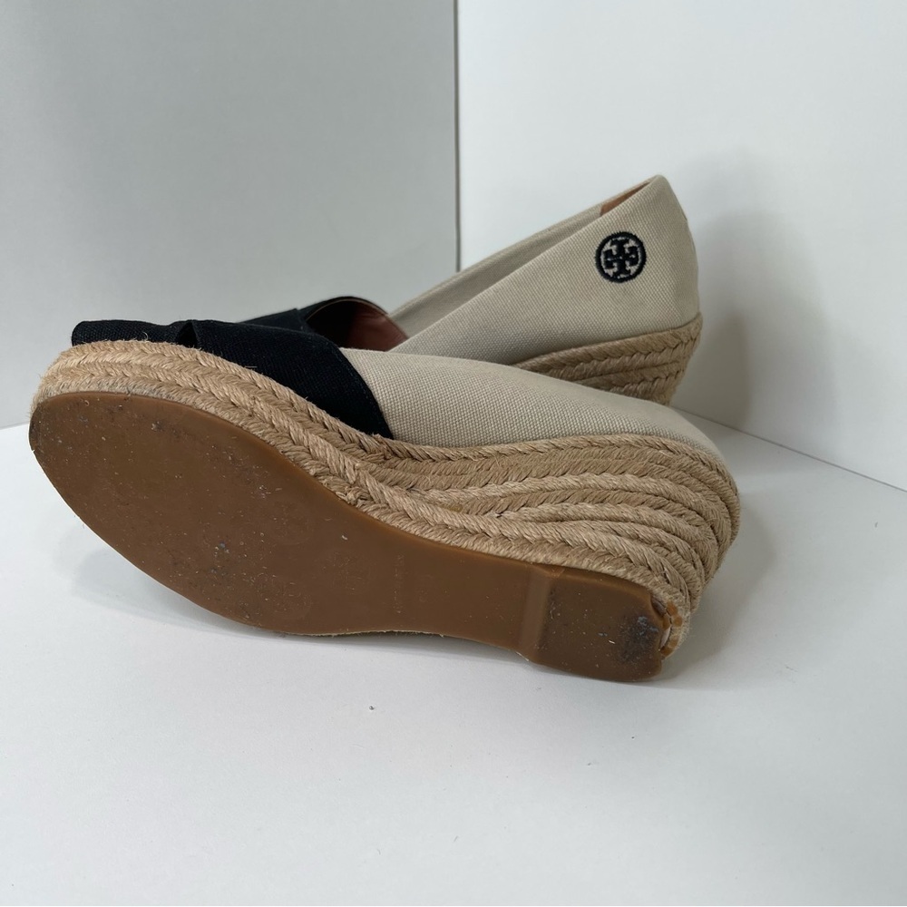 TORY BURCH Filipa Wedge Espadrilles Size 9.5 wedding guest resort wear - Picture 13 of 13
